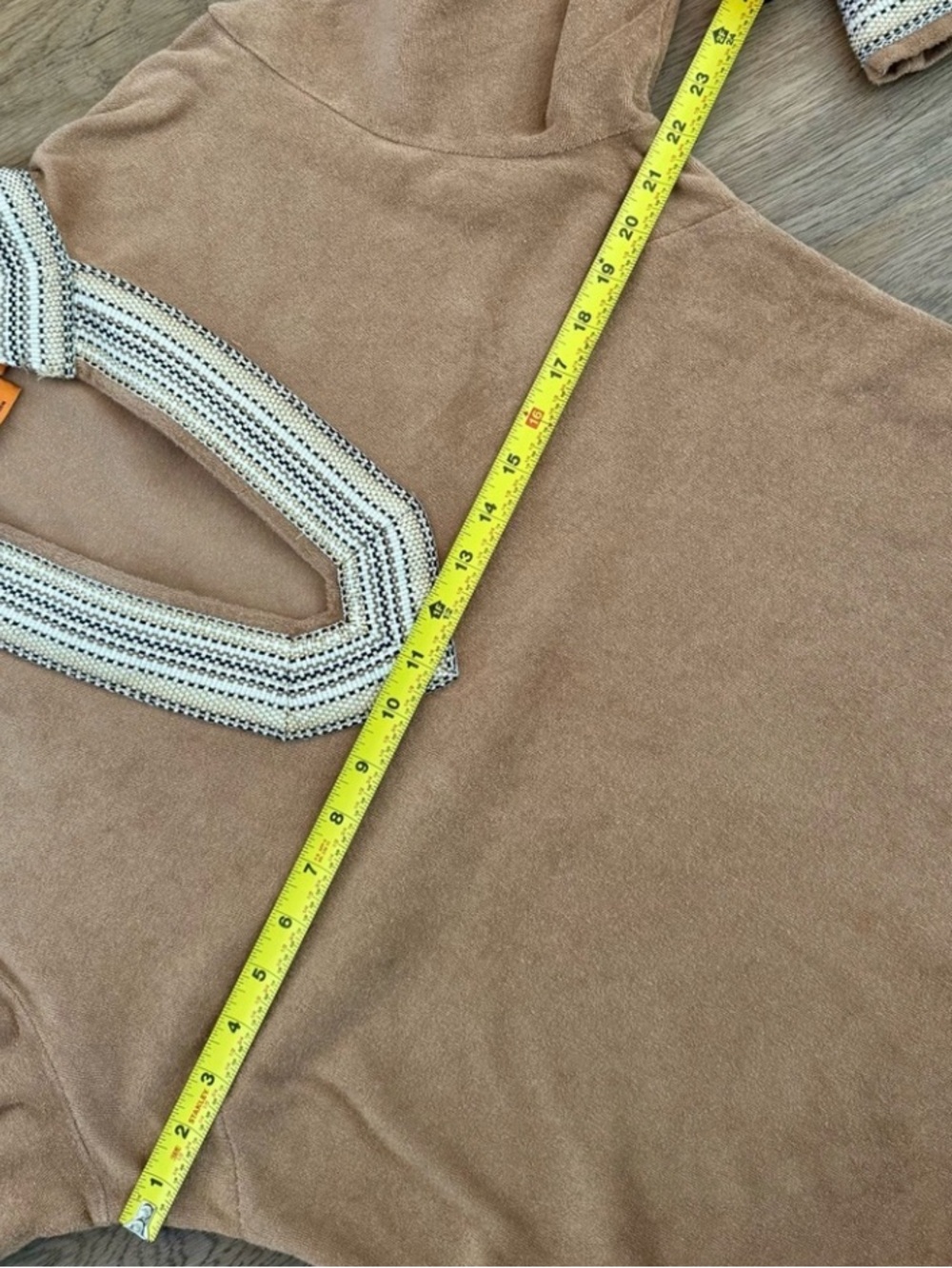 🏝️TORY BURCH🏝️TAN COTTON TUNIC - Picture 2 of 4